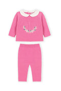 Dr. Kid : 2 Piece Set - Top & Legging WO/feet in Sweater Knit Happy Heart