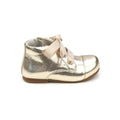 L'AMOUR: Girls Pink Gold Lace Boot