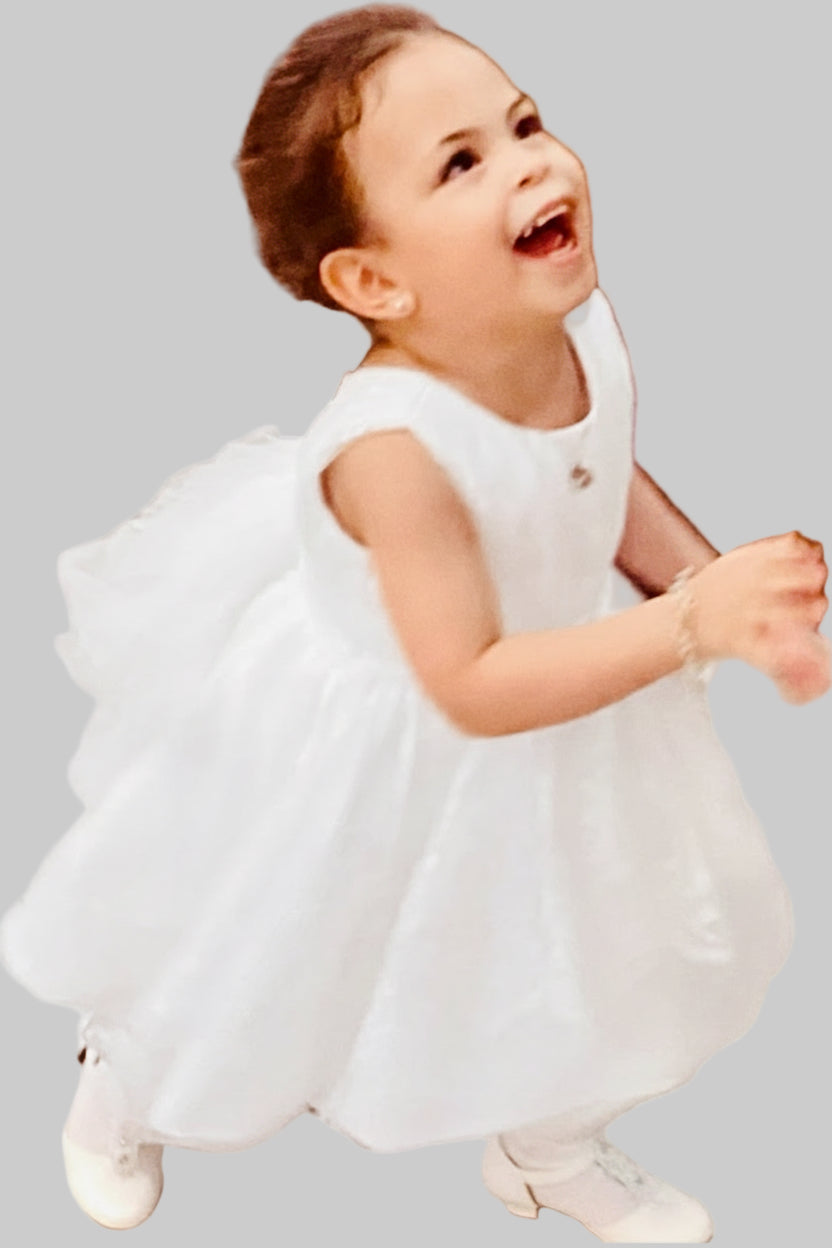 Abel & Lula White Tulle Dress