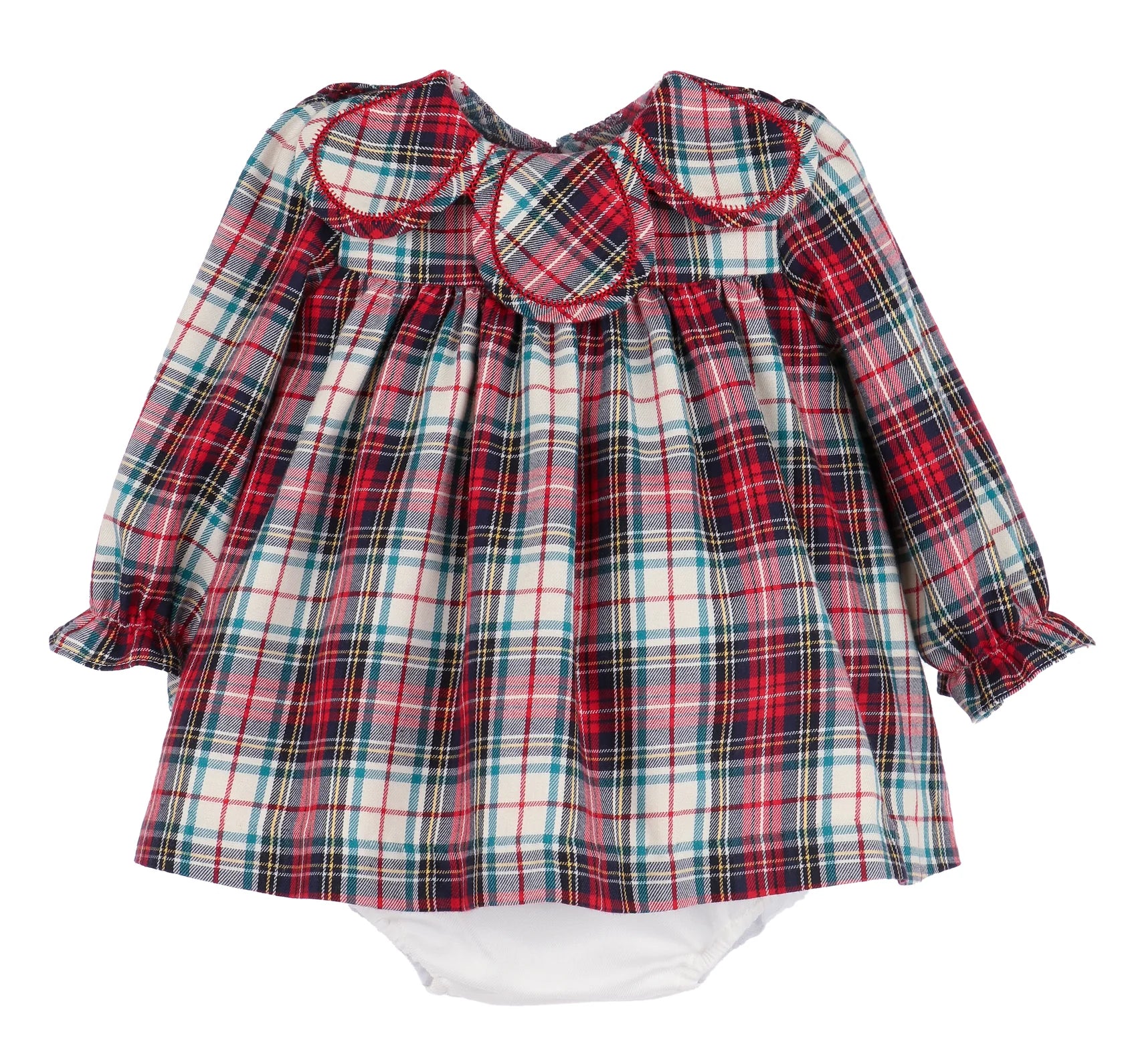 SOPHIE & LUCAS : GINGERBREAD PLAID PETAL FLOAT RED