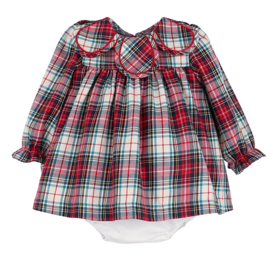 SOPHIE & LUCAS : GINGERBREAD PLAID PETAL FLOAT RED