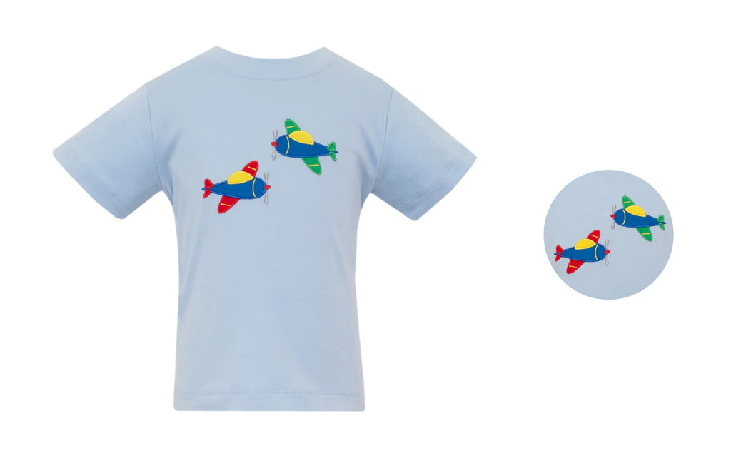 CLAIRE & CHARLIE : AIRPLANES - BOY’S T-SHIRT SHORT SET