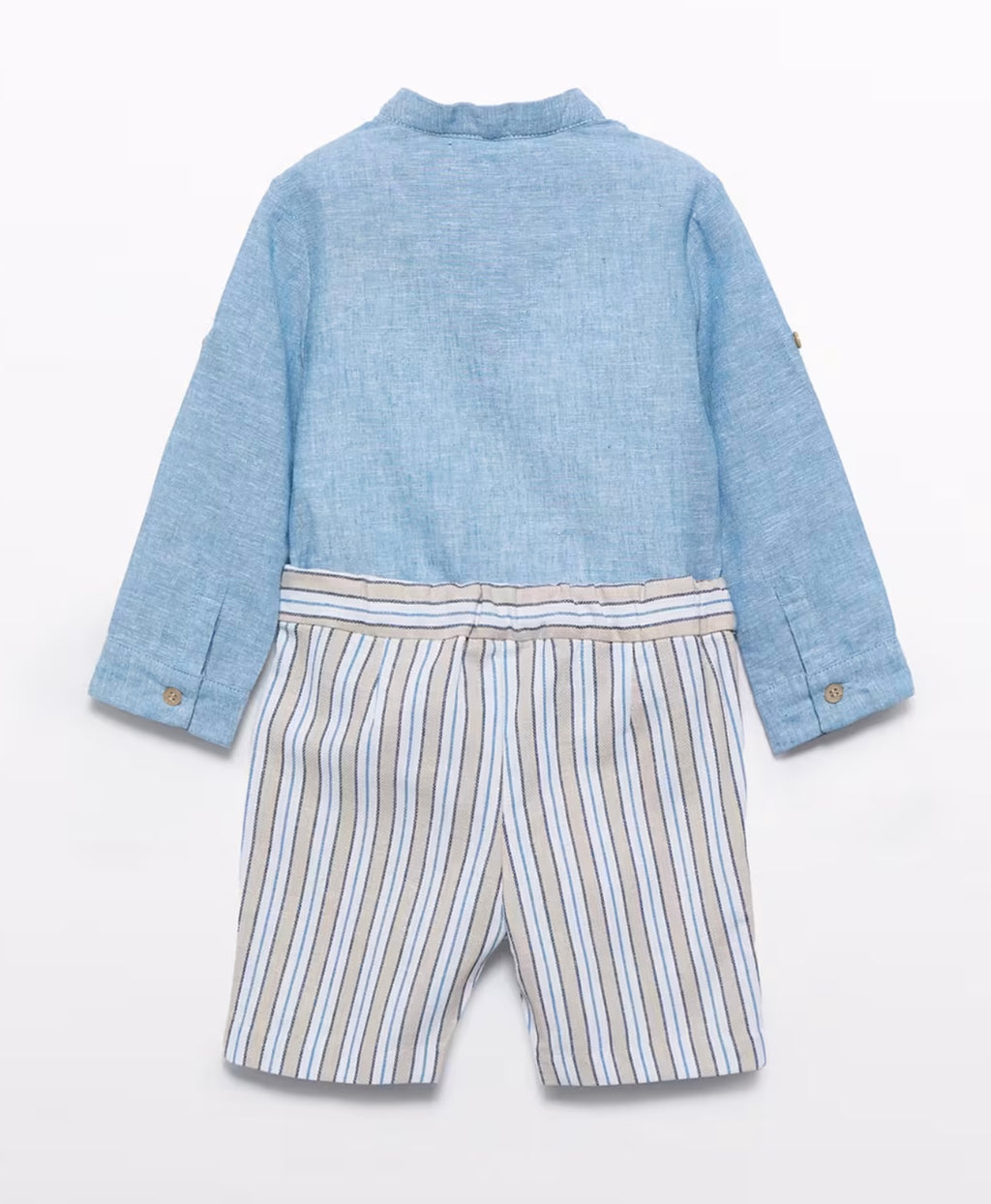 Abel & Lula Boys Pants & Mao Shirt Set
