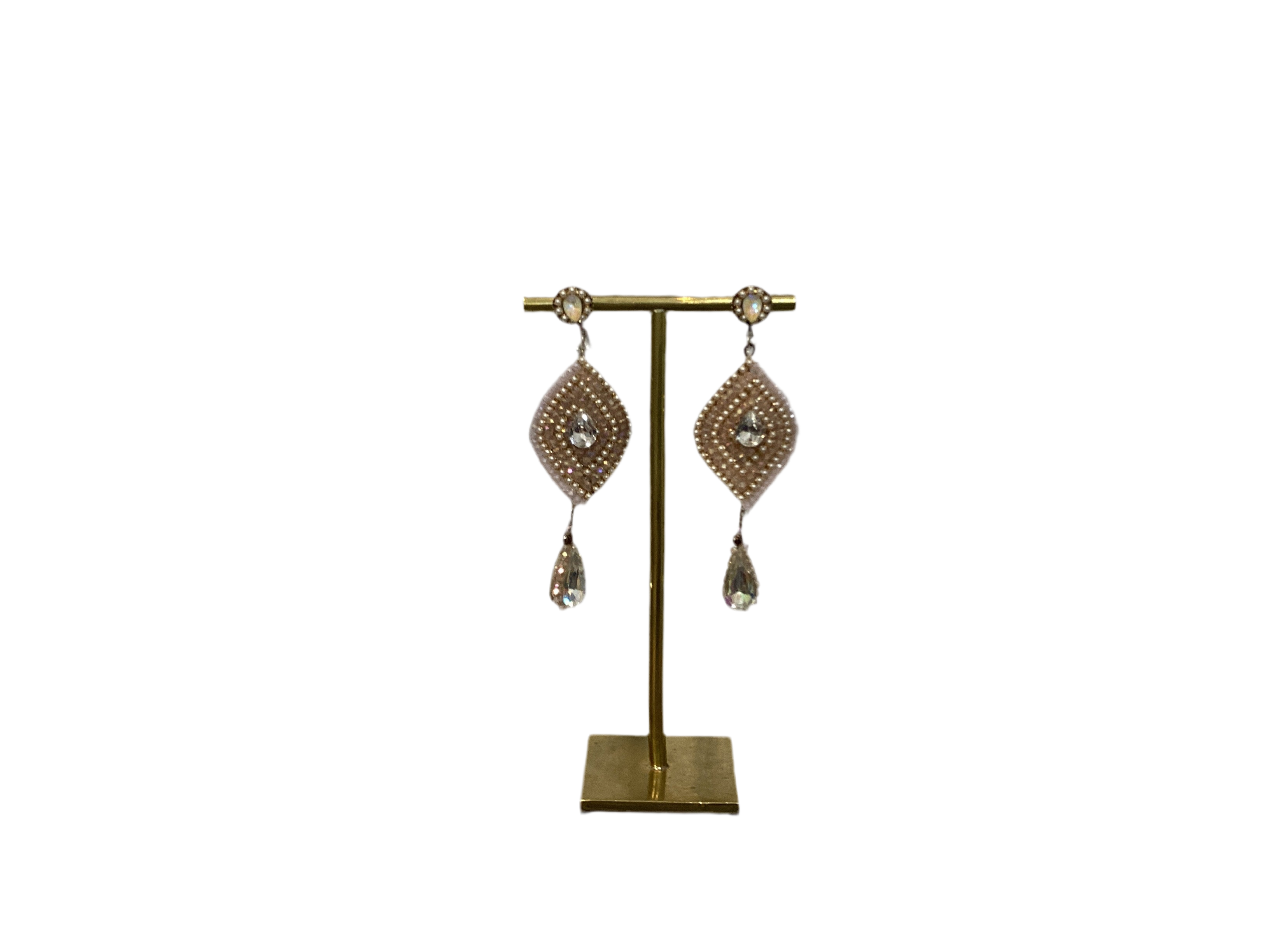 Pink Hanging Drop Earrings