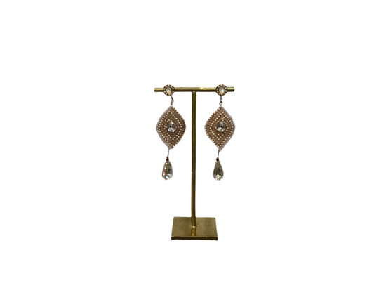 Pink Hanging Drop Earrings