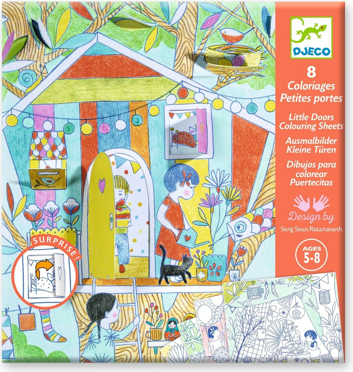 DJECO: PG Nina’s Play Tents Coloring