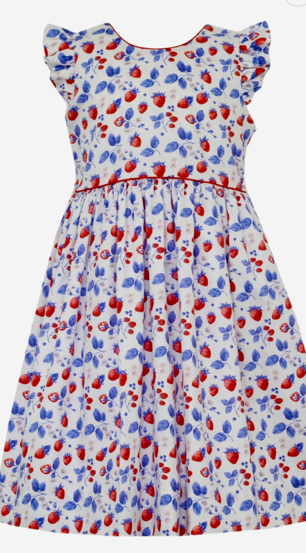 SUMMER BERRIES - Sleeveless sundress w/ bow in the back - non smocked