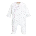Baby Chic Pink Stars with Ruffle Footie