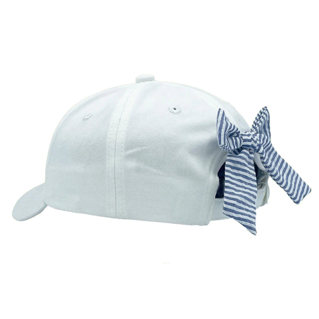 BITS & BOWS : AMERICAN FLAG BOW BASEBALL HAT