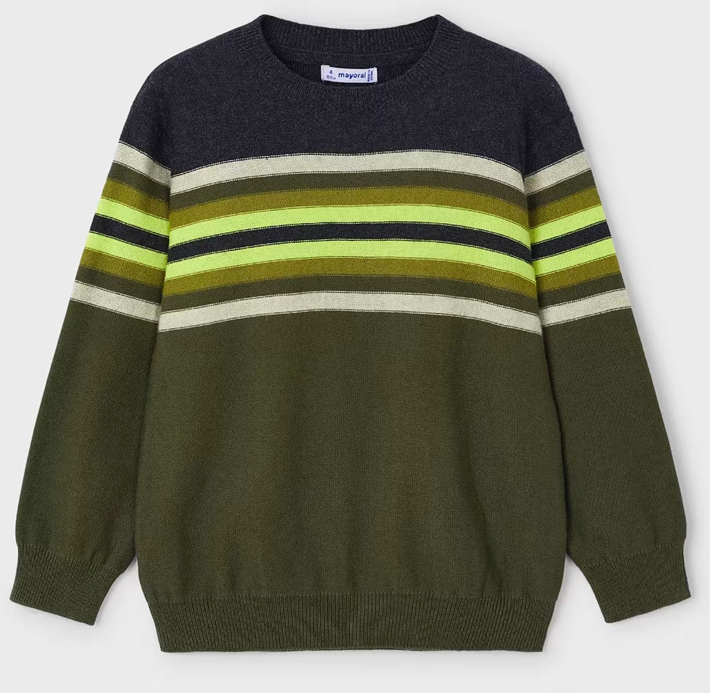 MAYORAL : Boys Striped Knit Long Sleeve