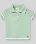 PAZ RODRIGUEZ: “ESENCIAL” Agave Green Boys Knit Polo