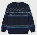 MAYORAL : Boys Blue Knit Sweater