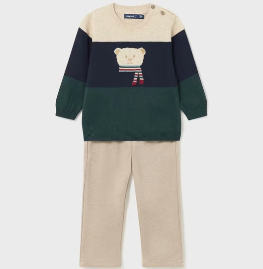 MAYORAL: BEAR TROUSER SET