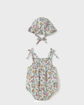 MAYORAL: BLUE FLORAL ROMPER