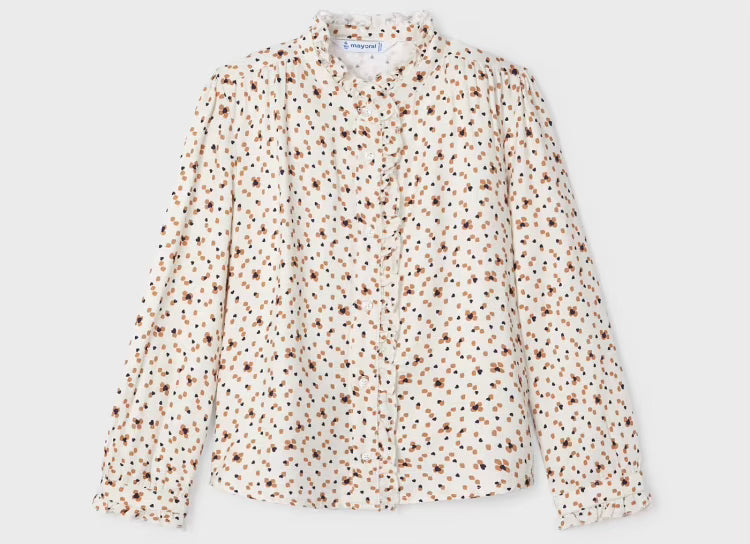 Mayoral : girls floral long sleeve