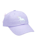 BITS & BOWS : RAINBOW UNICORN BOW BASEBALL HAT