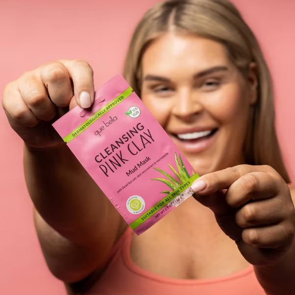 Que Bella : Cleansing Pink Clay Mud Mask