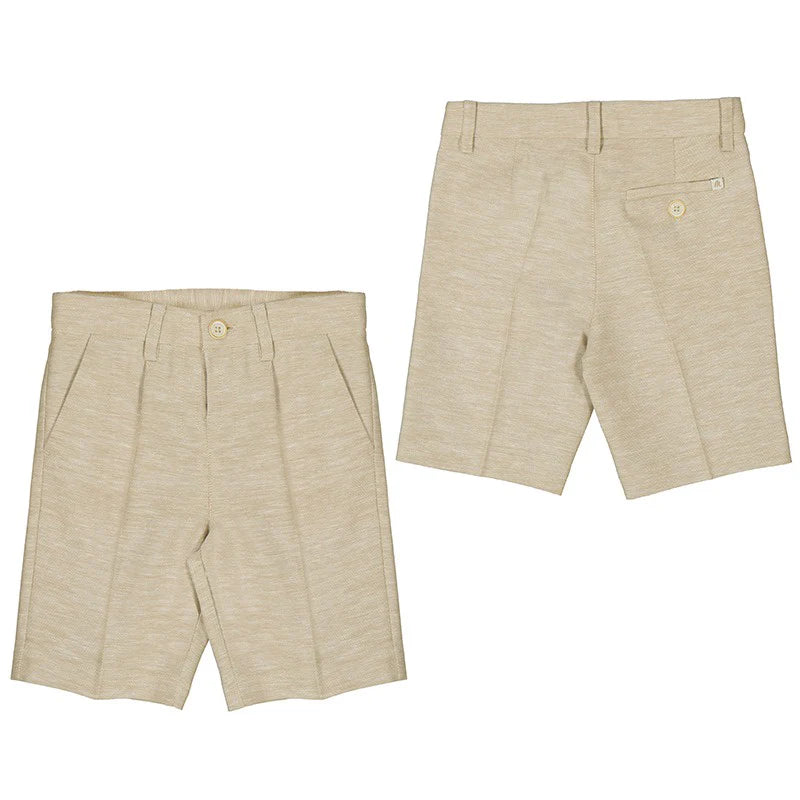 MAYORAL: Boy Linen Shorts and Shirt Set