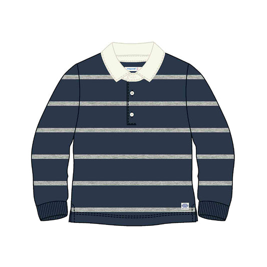 MAYORAL: l/s stripes polo