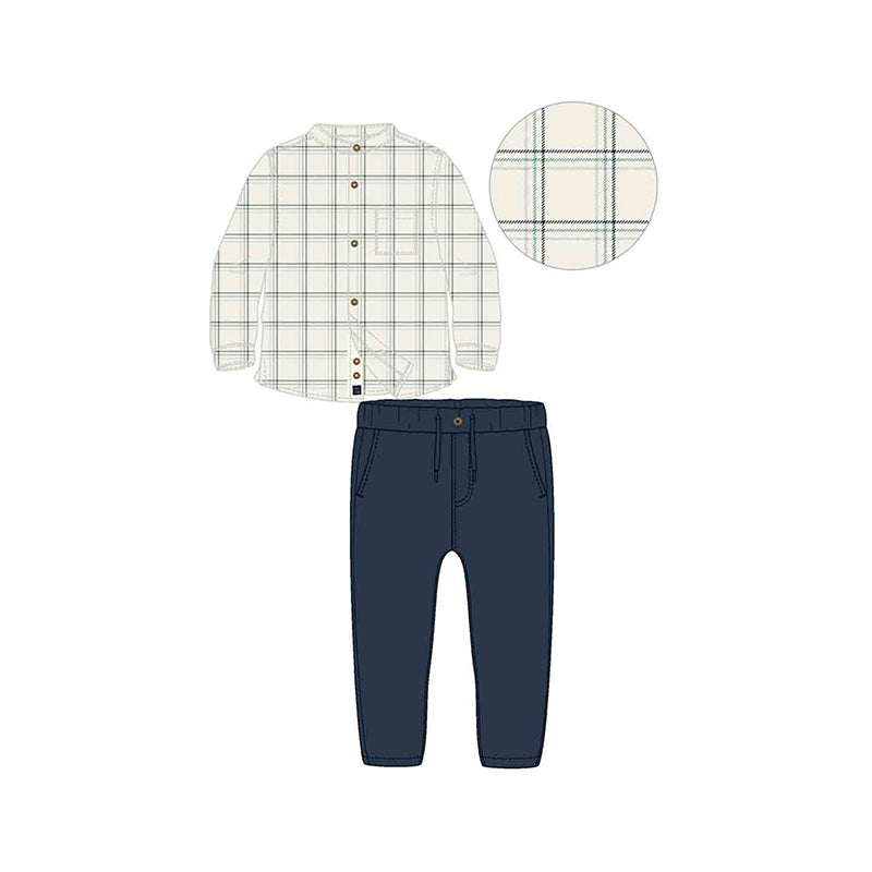 Mayoral Boys 2 pc long slv button down