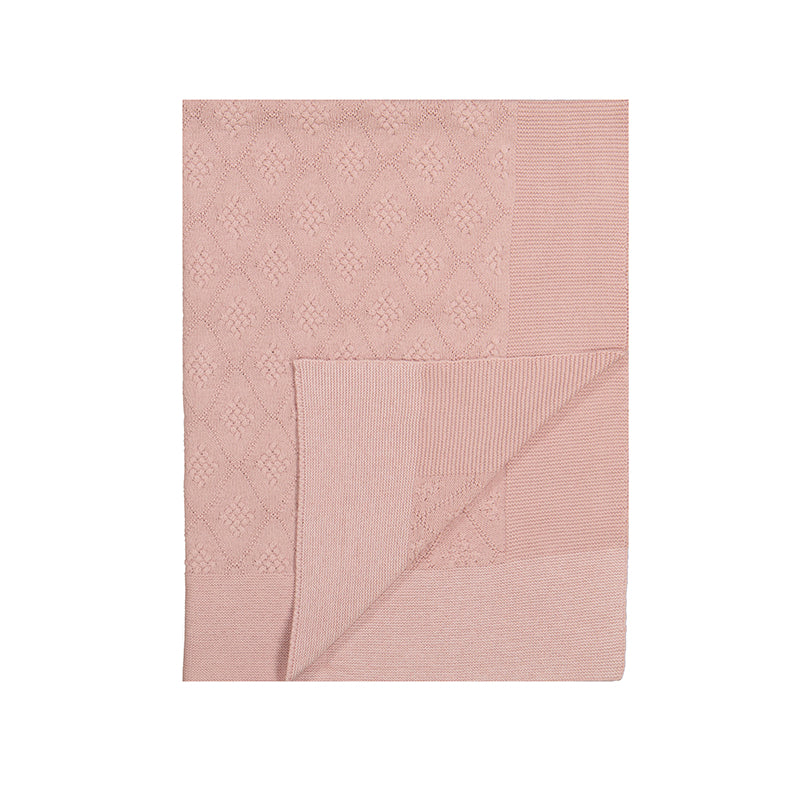 Mayoral pink knitted blanket