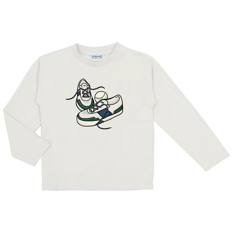 Mayoral Print Tennis shoe longsleeve