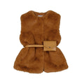 MAYORAL: Fur vest with belt