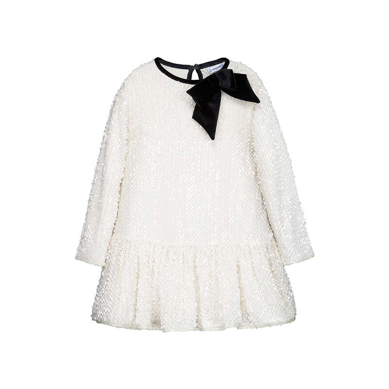 Mayoral : Velvet sequin dress