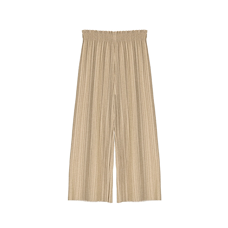 MAYORAL : GIRLS PLEATED GOLD PANTS