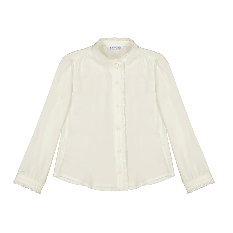 Mayoral girls button up long sleeve
