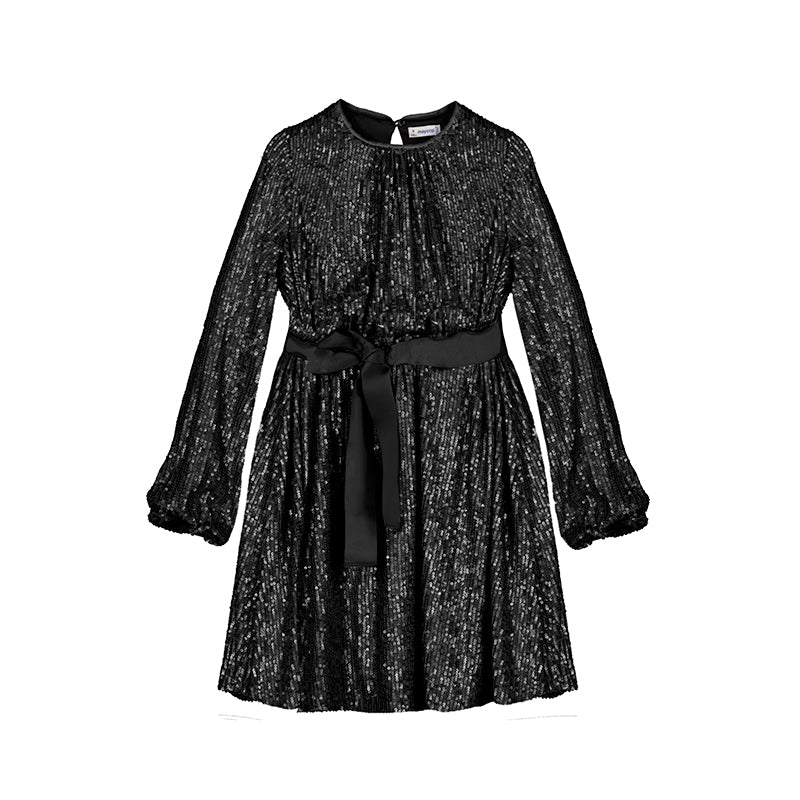 Mayoral: girls shimmer long sleeve dress