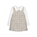 Abel & Lula : Tweed pinafore dress