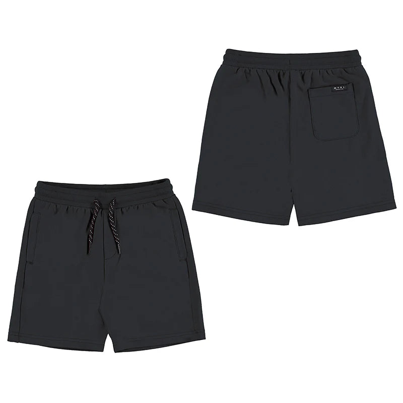 MAYORAL: BOYS COTTON DARK GRAY SHORTS