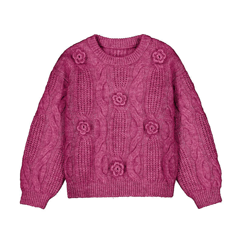 Mayoral : 3D flower sweater