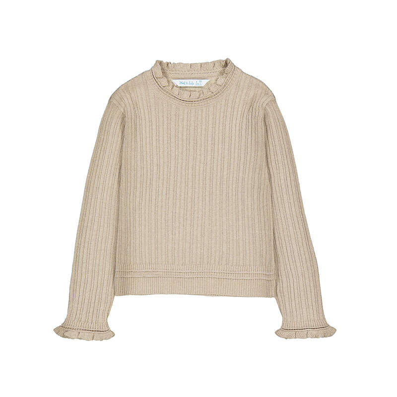 Abel & Lula : Shimmer mock neck sweater