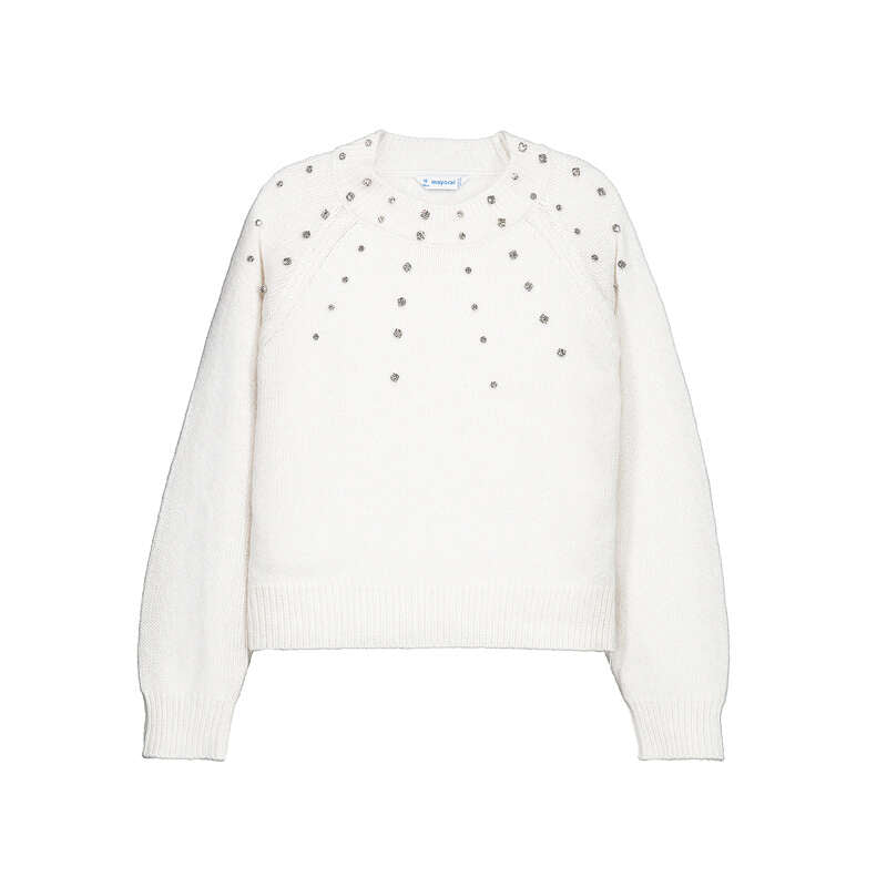 Mayoral : Strass-applique sweater