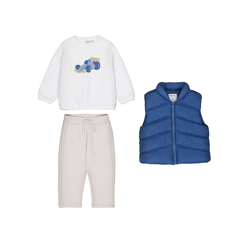 Mayoral : Pullover vest pant set