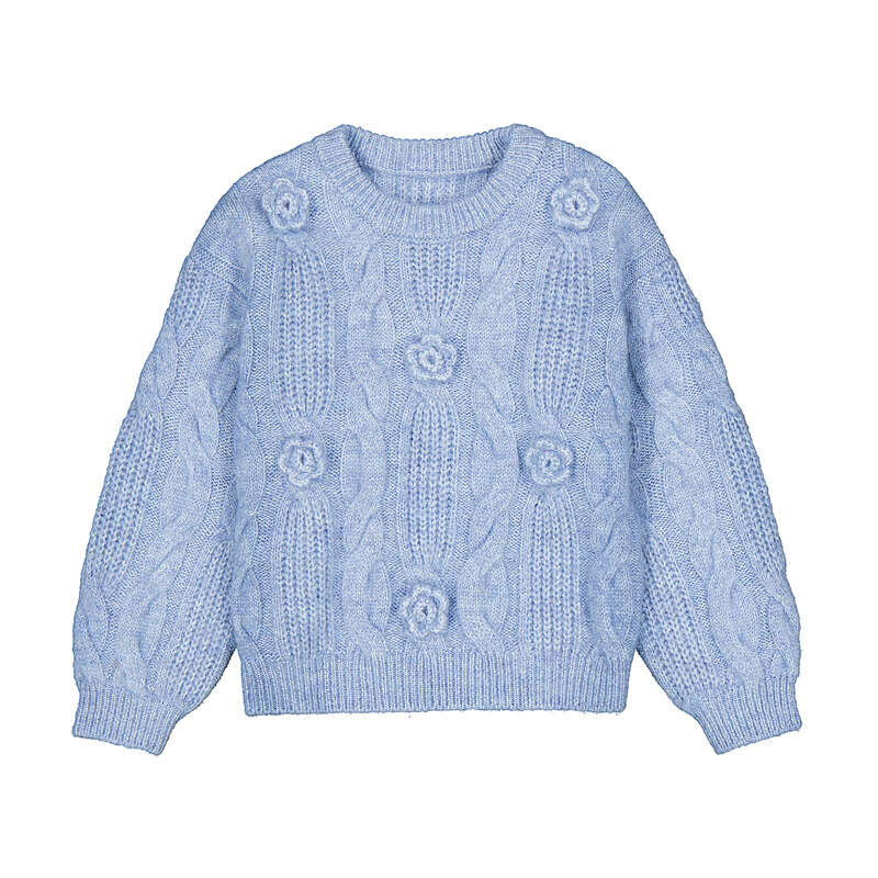 Mayoral : 3D flower sweater