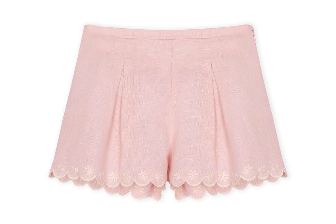 DK: Blush Flower Shorts