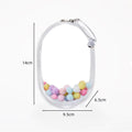 Bag Keychain PVC Transparent Zipper Storage