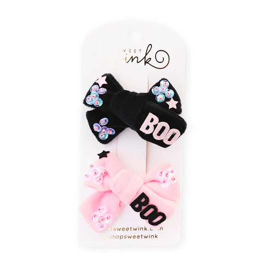 SWEET WINK: BOO BOWS HALLOWEEN CLIP SET