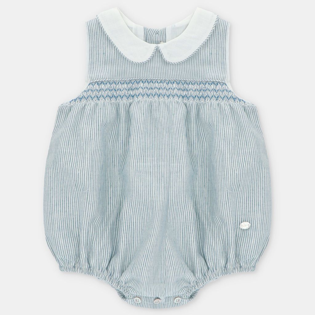 Martin Aranda: Short Romper Woven Striped Milton