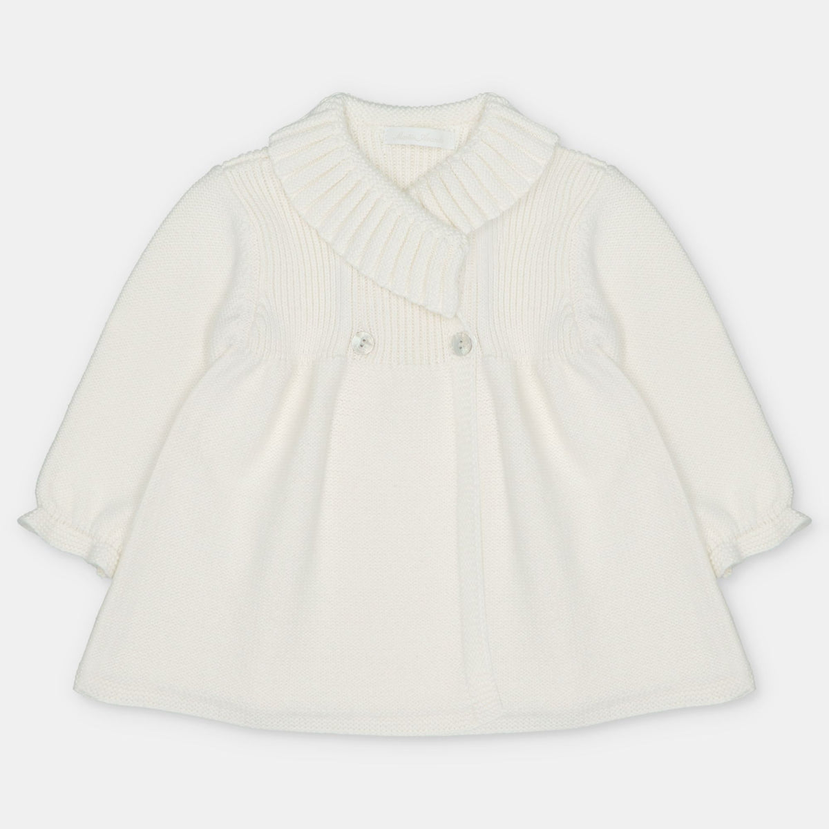 Martin Aranda : A-Lined Coat in Sweater Knit Cotton Blend