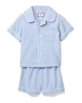 Blue Striped Short Set