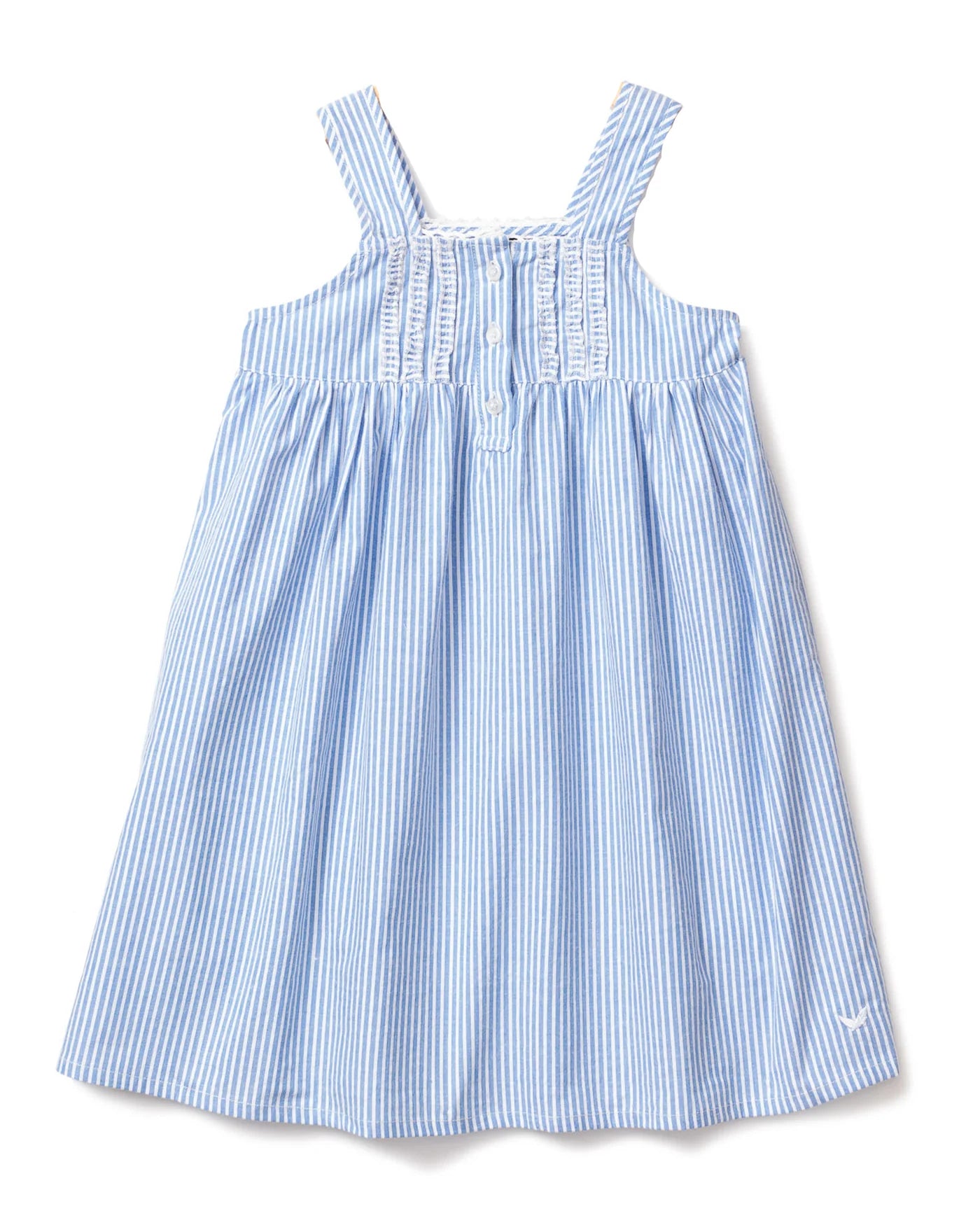PETIT PLUME : Light Blue Striped Dress