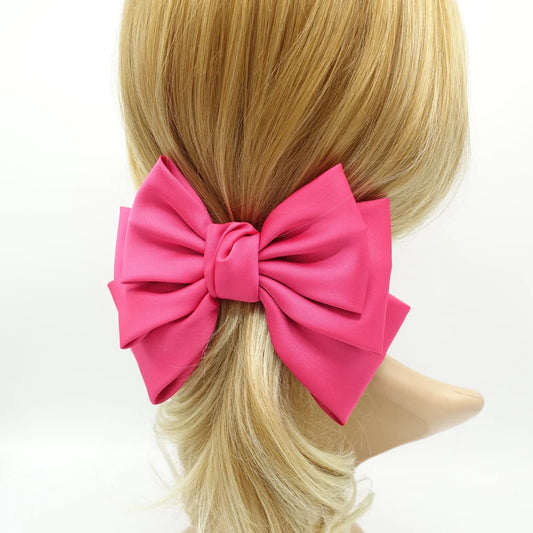 Satin layered bow