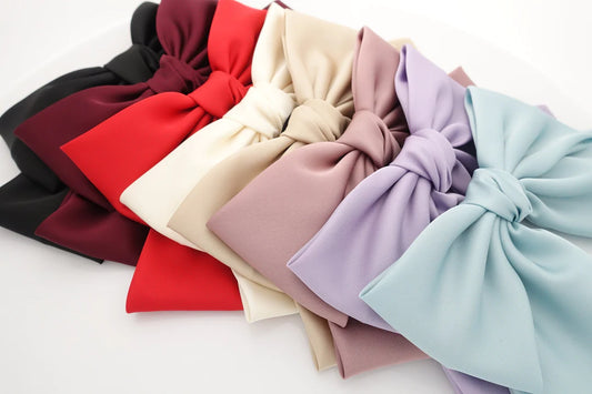 Silk satin big k bow