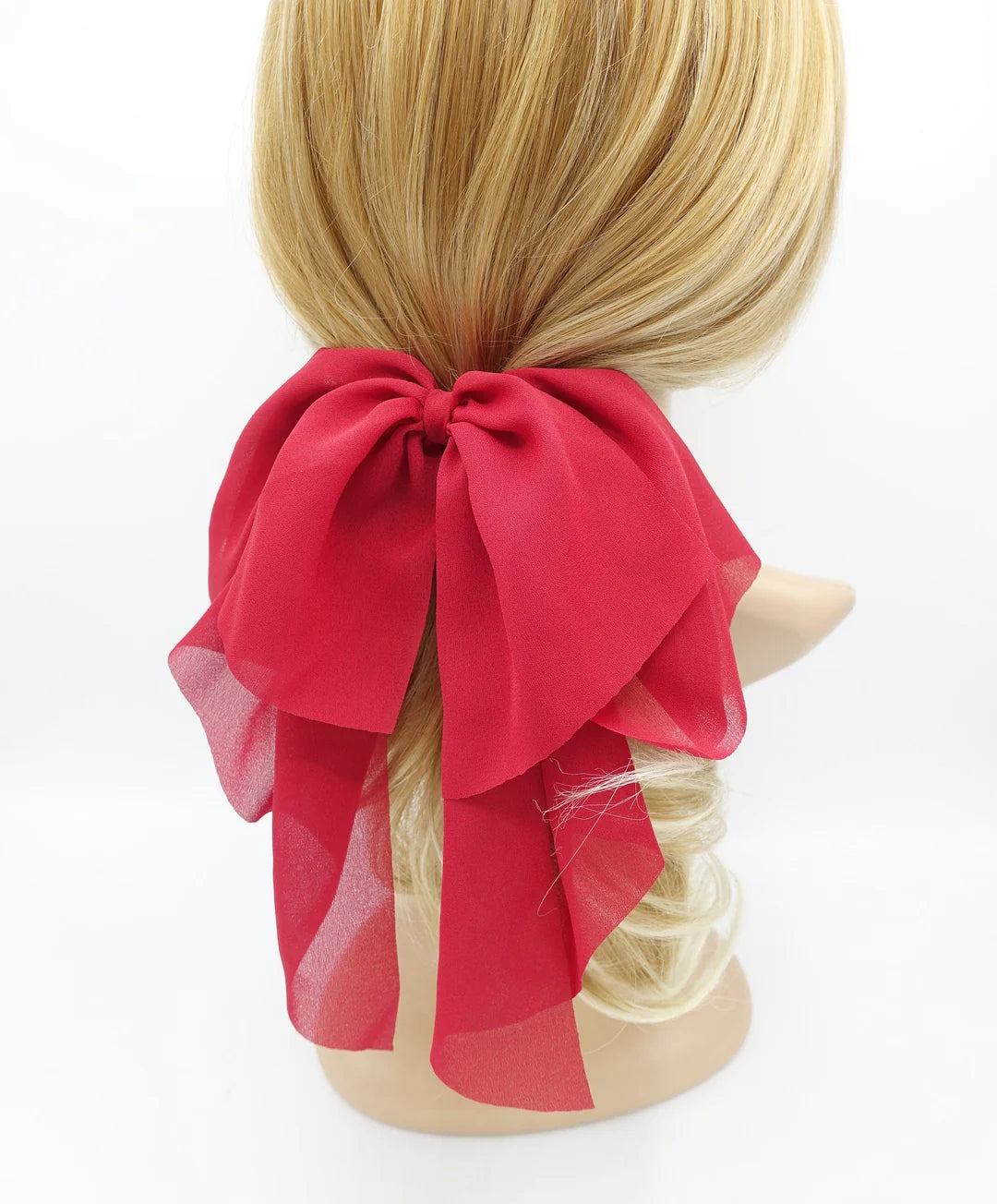 Chiffon droopy hair bow