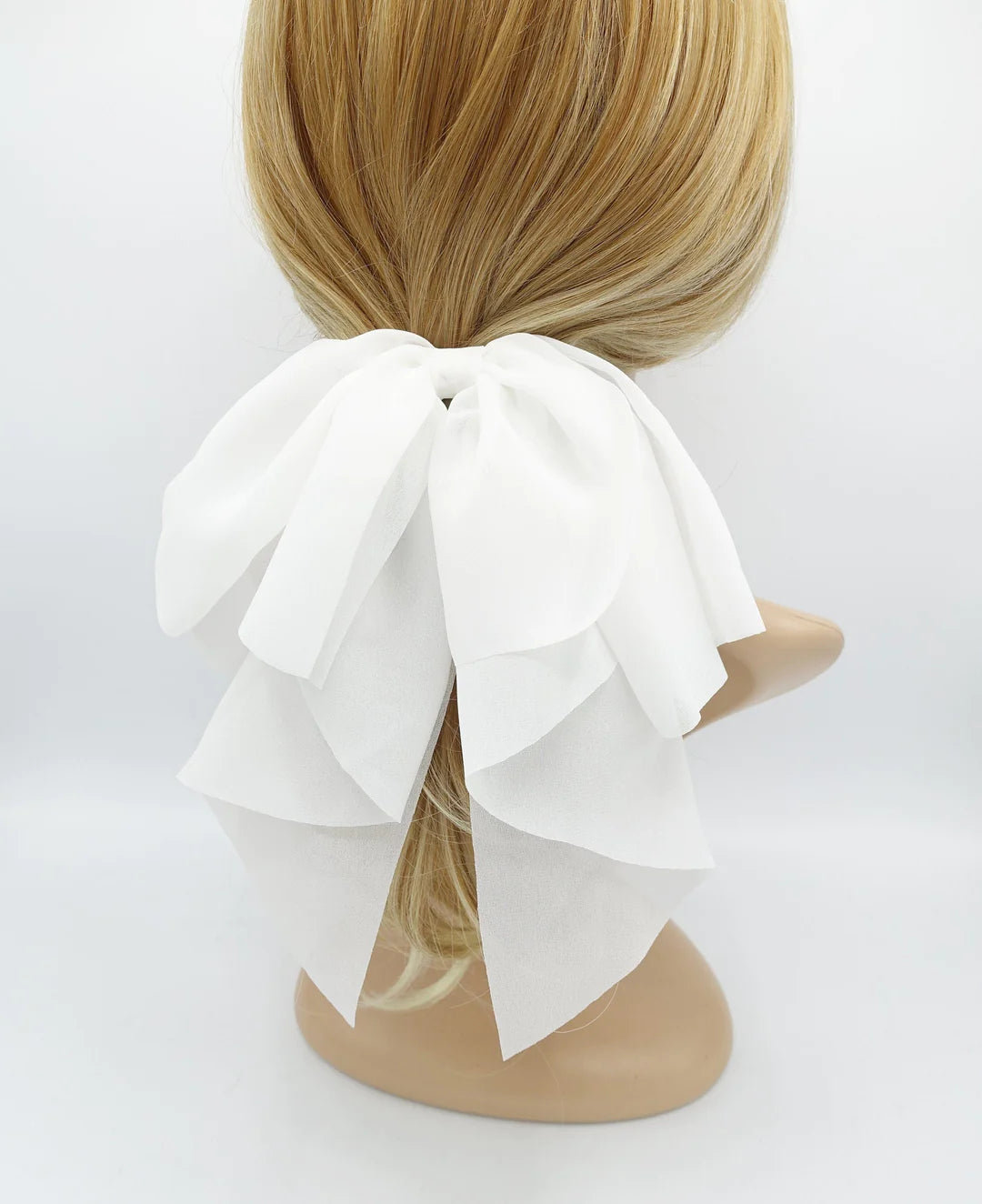 Chiffon droopy hair bow
