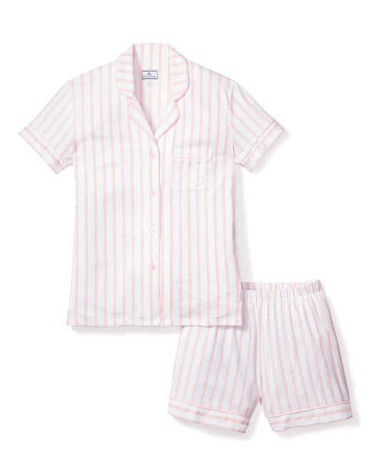 Women's Pink Striped Short Set